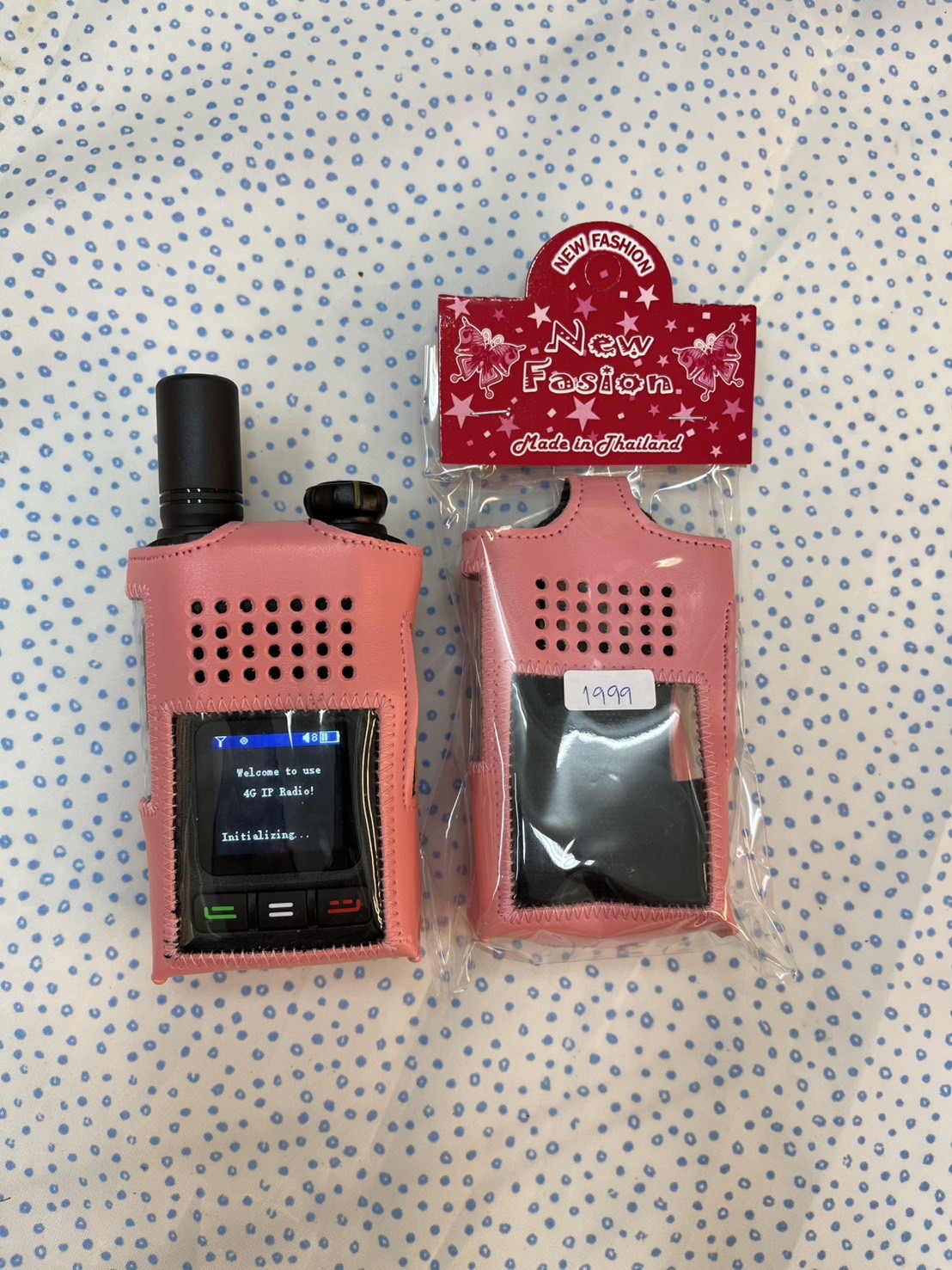 ซองหนังวิทยุสื่อสาร iTALK 1999 - ชมพู - ซองหนัง ITALK