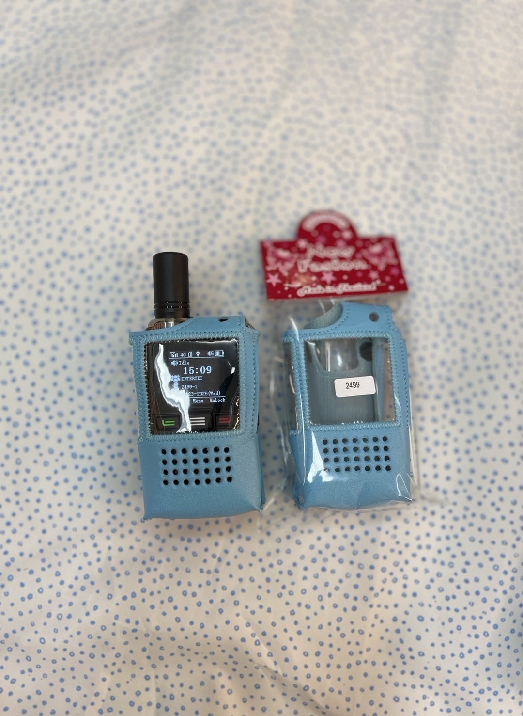 ซองหนังวิทยุสื่อสาร iTALK 2499 - ฟ้า - ซองหนัง ITALK