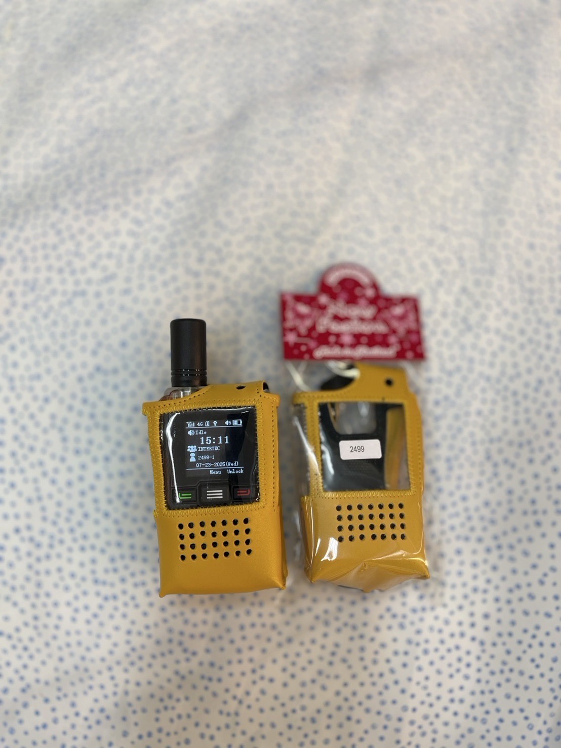 ซองหนังวิทยุสื่อสาร iTALK 2499 - เหลือง - ซองหนัง ITALK